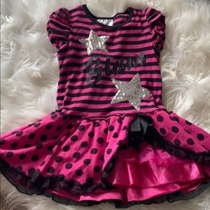 Girls size 6 Glam dress